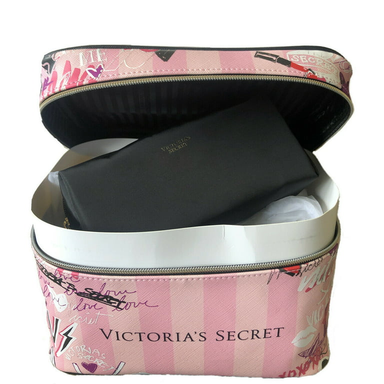PINK Victoria's Secret, Bags, Victorias Secret Graffiti Logo Makeup Bag  Nwt