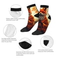 thumbnail image 5 of Pofeuu Maple Leaf Meditating Fox Print 30cm Socks, Adult Running Hiking Socks for Youth and Adult, 5 of 7