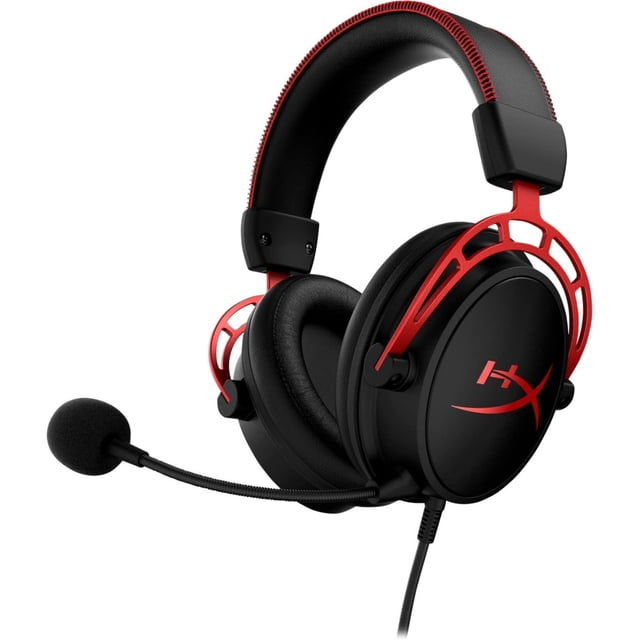 Reacondicionado Auriculares para juegos HyperX Cloud Alpha con cable negro y rojo renovados