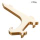 thumbnail image 3 of Soporte de Plato Decorativo de Acrílico de 5" Uxcell, Paquete de 2 Soportes de Marco para Mostrar Fotos Oro Blanco, 3 of 6