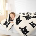 thumbnail image 4 of Homewish Kids Children Kawaii Cats Bedding Comforter Set 2pcs,Black Wheat Twin Comforter Sets Microfiber,Cartoon Animal Pet Breathable Bedding Set,Microfiber Bedroom Decor,Reversible, 4 of 8