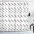 thumbnail image 1 of Ambesonne Polar Bear Shower Curtain, Grey Mother, 69"Wx84"L, Grey Yellow and White, 1 of 3