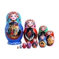 thumbnail image 3 of Siruishop 10Pcs Nesting Doll Cartoon Traditional Matryoshka Dolls for Office Gift Room, 3 of 8