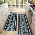 thumbnail image 4 of Kitchen Rugs Sets Of 2,Boho Multicolor Geometric Ethnic Pattern Anti Fatigue Kitchen Mat Rugs Non Slip Washable,Decorative Kitchen Floor Mats for Kitchen,Sink,Laundry,17"X47", 4 of 5