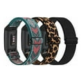 thumbnail image 2 of Elastic Strap Loop for Fitbit Charge 3/4 Band Nylon Watchbands Bracelets with Metal Adapters for Fitbit Charge 5/6 Smart Watch sand powder for fitbit Charge 5, 2 of 6