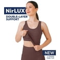 thumbnail image 2 of Nirlon U Tank Top Sports Bra - Nirlux Womens Tops & Sports Bras for Women - Light Cups, Scoop Neck Workout Tops for Women (Rum, 8), 2 of 6