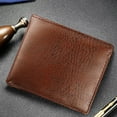 thumbnail image 4 of Opvise Men Faux Leather ID Card Holder Zipper Pocket Money Clip Business Bifold Wallet, 4 of 7
