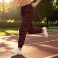 thumbnail image 7 of Resicozy Baggy Sweatpants Women 2026 Hight Waisted Drawstring Fall Pants Ladies Lounge Joggers Pockets Wine L, 7 of 7