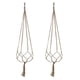 thumbnail image 2 of Xihbxyly Maceta Colgante de Macramé, Decoración de Pared Interior de Cuerda de Algodón, Elegante Soporte para Maceta, Decoración para El Hogar, Oficina y Balcón, Gancho de Techo Ajustable, Juego de 2, 2 of 2