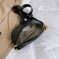 thumbnail image 2 of Bolso de pecho para mujer, Bolso de hombro de PU de diseñador de lujo para viajes de oficina (negro), 2 of 8