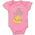thumbnail image 4 of Princess Belle and Ariel Girls 3 Pack Character Onesie, Newborn, 4 of 4