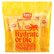 Bubs Naturals Hydrate or Die: Premium Hydration & Electrolyte Powder, All-Natural, Keto-Friendly, Gluten-Free, No Sugar Added, Boosts Energy, Enhances Recovery, Orange, 18 Servings