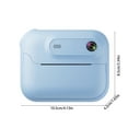 thumbnail image 3 of Beginner Instant Print Camera 24MP w/ 3 Rolls Paper - HD Video Recording Portable Digital for Creative Photography(Light blue), 3 of 7