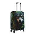 thumbnail image 3 of Picia Realistic Style Colorful Wolf A Luggage Protector Cover Thicken Suitcase Protector Cover Fit 18-32 Inch Luggage-X-Large, 3 of 9