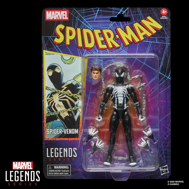 Marvel Legends Series Spider-Venom, Retro Cardback Spider-Man
