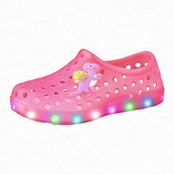Gubotare Shoes for Toddler Girls Jelly Sandals for Girls,Closed Toe Princess Summer Dress Shoes Fisherman Gladiator Water Beach Flat Sandals for Toddler Kid Size 5.5 (Hot Pink,Big Kids 5.5)