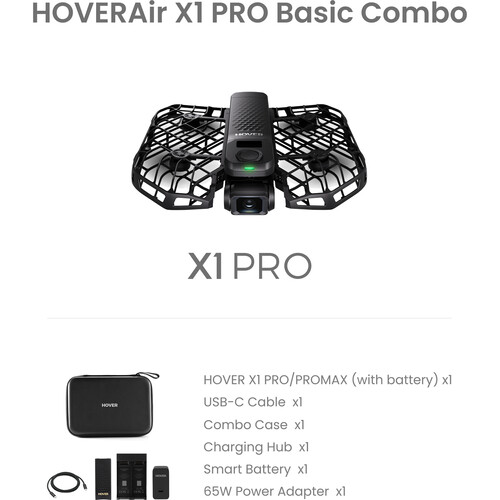 HOVERAir Drone SP06H004 HOVERAir X1 PRO Combo de Base Vente au Détail