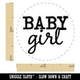 thumbnail image 2 of Baby Girl Fun Text Self-Inking Rubber Stamp Ink Stamper - Green Ink - Medium 1 Inch, 2 of 7