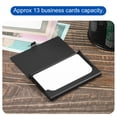 thumbnail image 5 of Uxcell 3.6x2.3x0.3 Inch Name Cards Case Alloy Business Card Holder Black, 5 of 5
