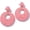 Coral, variant on Boho Raffia Statement Circle Earrings - Cute Round Dangle Summer Handmade Rattan, Style D4717