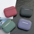 thumbnail image 3 of Solid Colors Soft Silicone Case For Airpods Pro Case Cover Protector Funda For Air Pods Pro 1 Accessories earphones coque Cover, 3 of 6