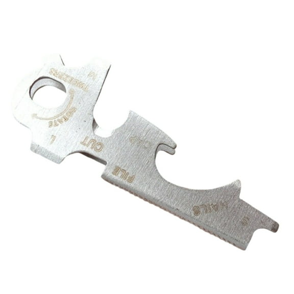 Stainless Steel Multitool Keychains Outdoor Survival Multipurpose Keychains for Camping Hiking Cycling Emergencies Use