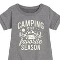 thumbnail image 3 of Instant Message - Camping Is My Favorite Season - Toddler & Youth Girls Fleece Dress, 3 of 6