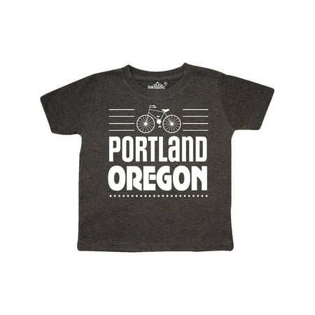 Portland Oregon Biking Toddler T-Shirt (Best Month To Visit Portland Oregon)