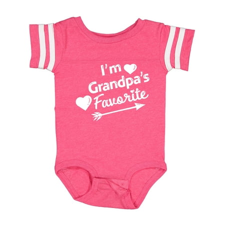 

Inktastic I m Grandpa s Favorite with Arrow and Hearts Gift Baby Boy or Baby Girl Bodysuit