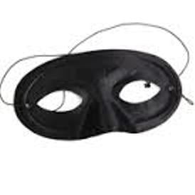 Black Domino Half Mask Mardi Gras Costume Masquerade Mask