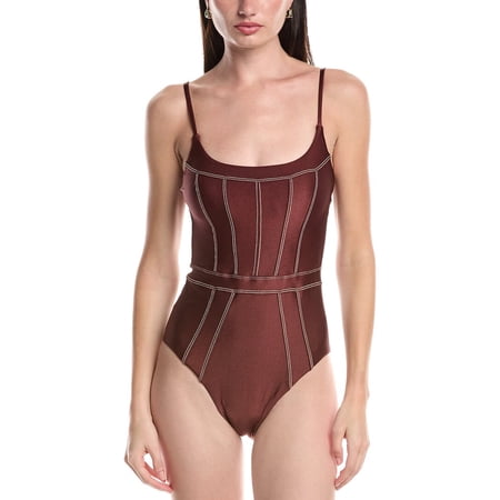 BECCA by Rebecca Virtue womens Color Sheen One-Piece, m, Brown