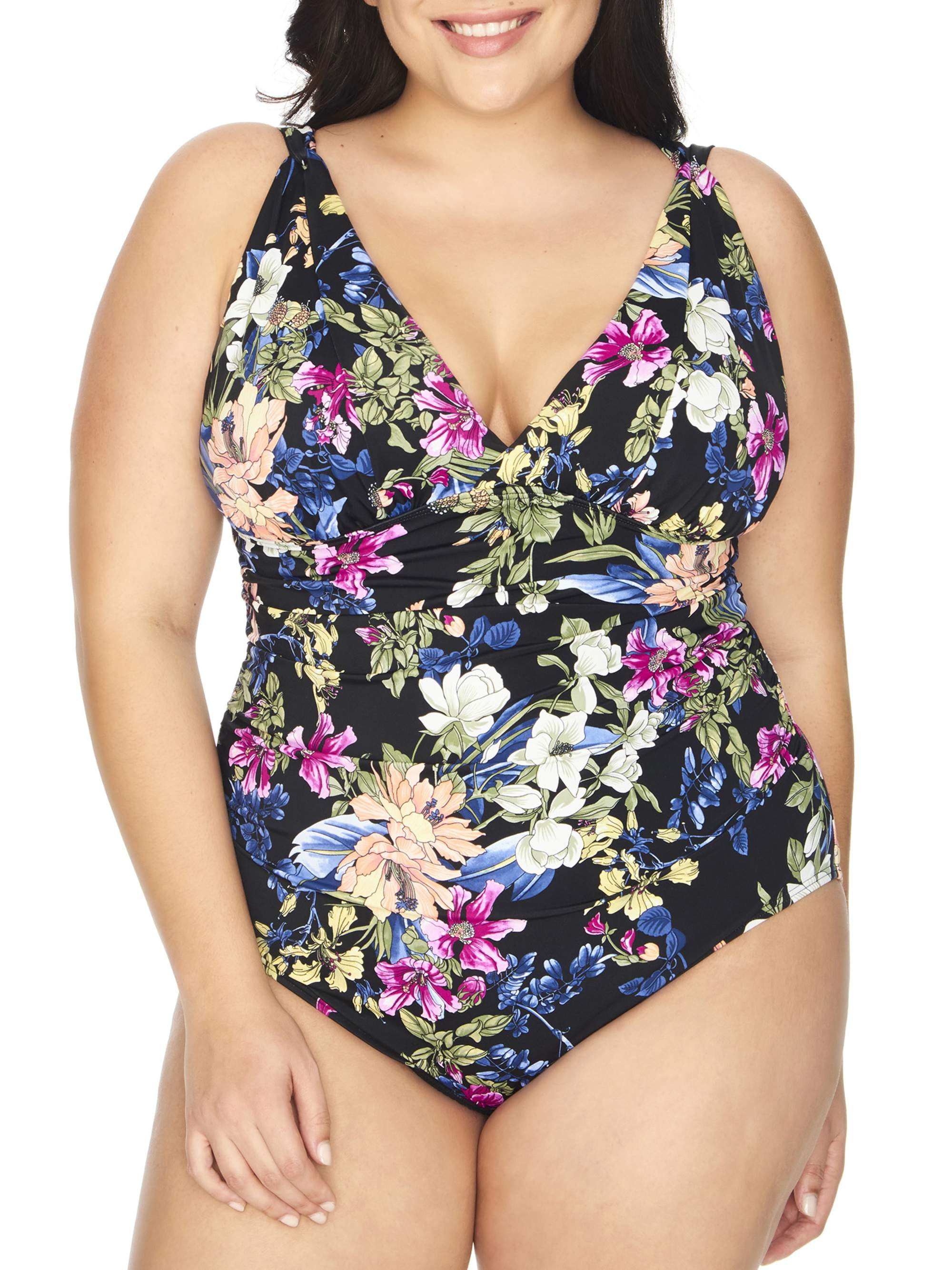 plus size swimsuits walmart