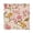 Pink-Botanical Flower, variant on Iauyy Satin Napkins Set of 1- Pink-starburst Floral DIY Printing Decoration Cloth Napkin- Easy Care for Home/Party