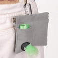thumbnail image 6 of Dog Treat Pouch,Portable Dog Training Treat Bag | Leakproof Clip-On Design with Built-In Waste Bag Dispenser | Auto Closing Dog Walking Bag for Puppy Travel or Outdoor Use,Gray, 6 of 9