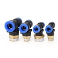 thumbnail image 2 of 10pcs T Type PB 4 6 8 10 12mm- M5" 1/8" 1/4" 3/8" 1/2" Male Threaded Tee Pneumatic Fittings Quick Connection-peg ,Long Lasting, 2 of 2