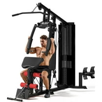 JELENS Home Gym, Multifunctional H10 Home Gym Equipment, Workout Station with 146LBS Weight Stack, Exercise Equipment with Pulley System for Full Body Training