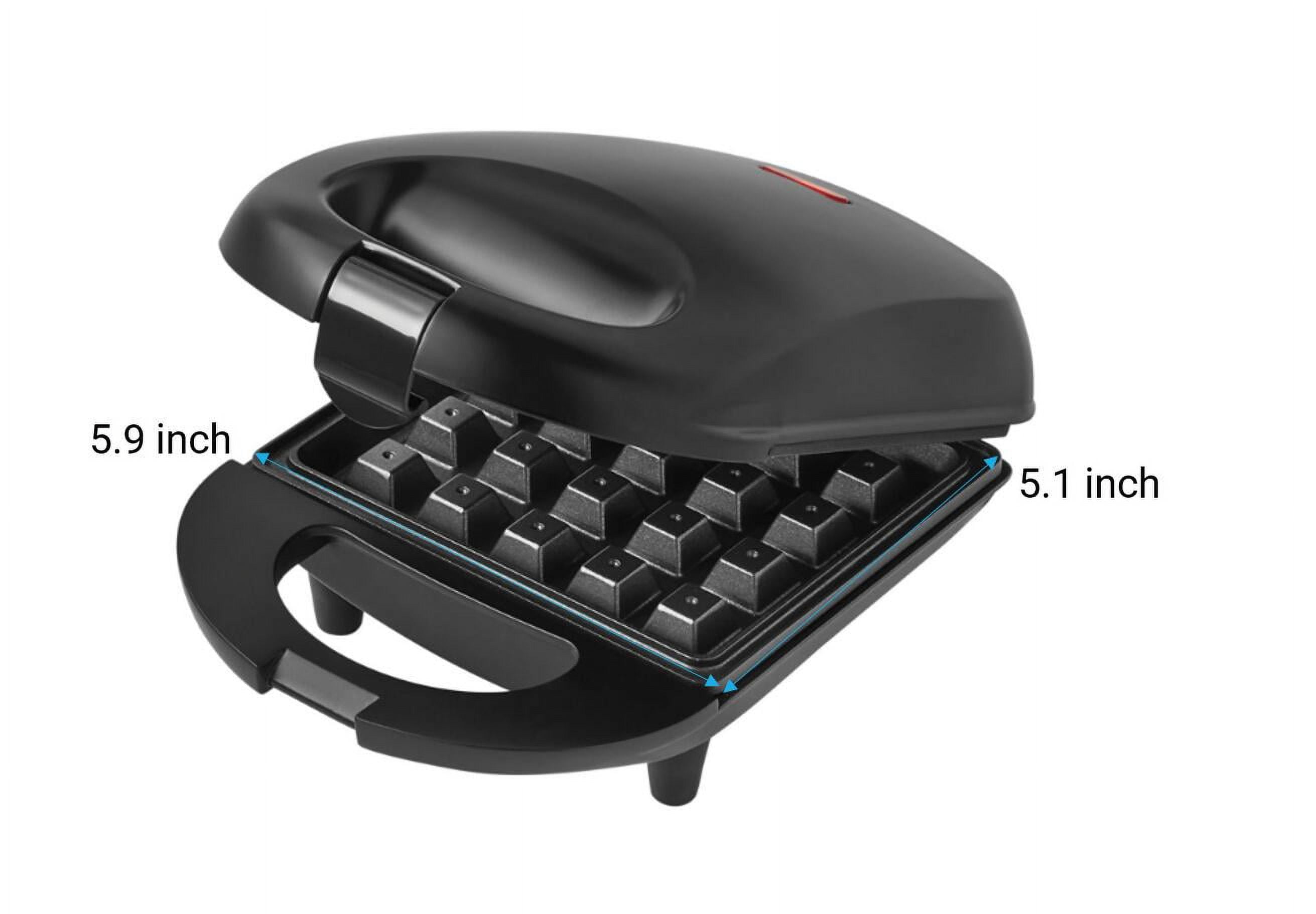 Mainstays Single Waffle Maker, Matte Black, Non-Stick