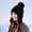 Black, variant on Womens Khaki Winter Knit Hat - Warm Soft Stretchy Nylon Spandex with Pom Pom, Bowknot & Ear Flaps for Daily/Outdoor Cold Weather,Size Free Size