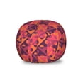 thumbnail image 1 of Abstract Storage Toy Bag Chair, Pattern of Dice Resembling Shapes Arranged in Retro Way Warm Tones, Stuffed Animal Organizer Washable Bag, Large Size, Coral and Dark Purple, by Ambesonne, 1 of 3