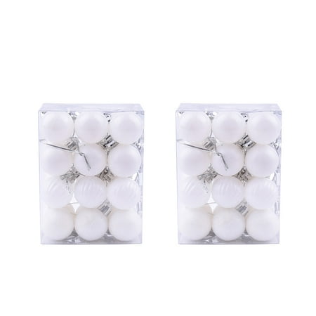 

Rovga Pendants Balls Tree Christmas Plastic 48 Christmas 3Cm Christmas Home Decoration