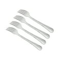 thumbnail image 5 of Mainstays 4-Piece Swirl Stainless Steel Dinner Fork Set, Silver Tableware, 5 of 10