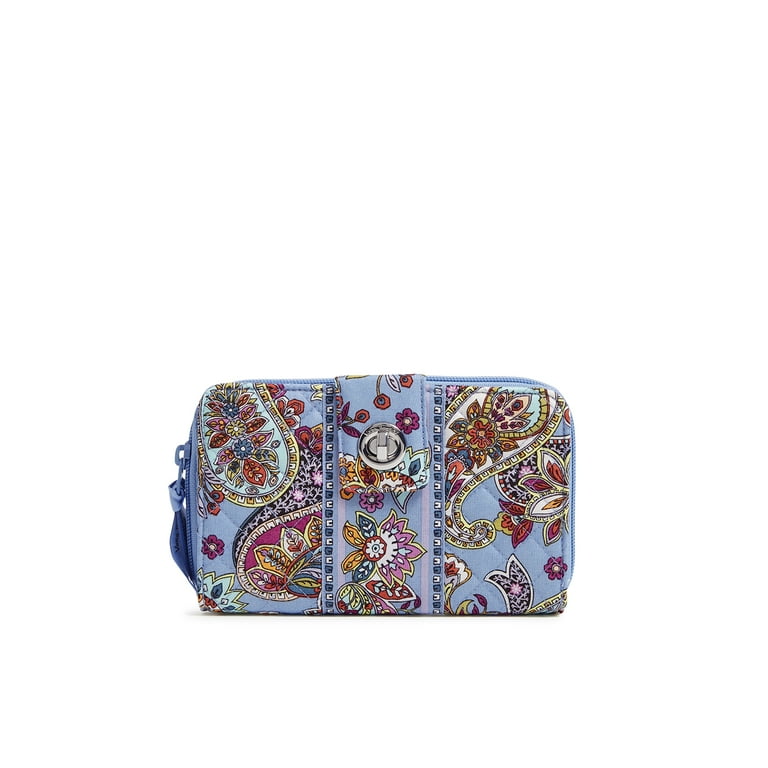 Vera Bradley RFID Turnlock Women's Provence Paisley Wallet Cotton