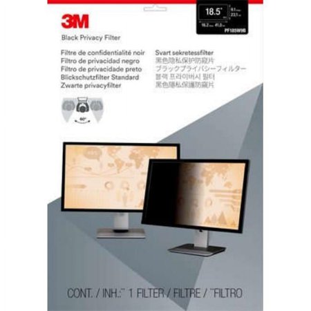 UPC: 0051128788523 | 3M  MMMPF185W9B  Privacy Filter for 18.5 in Monitors 16:9 PF185W9B  Black Glossy Matte