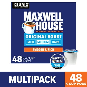 Maxwell House Original Roast Ground Coffee K-Cups, 48 ct Box
