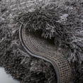 thumbnail image 5 of SAFAVIEH Iceland Issie Abstract Shag Area Rug, Dark Grey/Ivory, 6'7" x 6'7" Square, 5 of 8