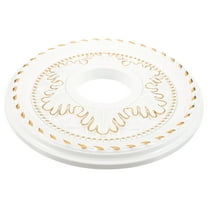 LABSERRON 1Pack Round Ceiling Medallion French Country Style 12.3x12.3in for Ceiling Fans and Light Fixtures