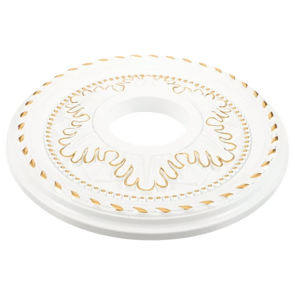 LABSERRON 1Pack Round Ceiling Medallion French Country Style 12.3x12.3in for Ceiling Fans and Light Fixtures