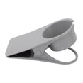 thumbnail image 2 of Portavasos Clip Escritorio Lado Vidrio Taza Botella Abrazadera Soporte Plástico para Hogar Oficina Almacenamiento Gris, 2 of 14