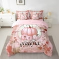 thumbnail image 2 of Manfei Thanksgiving Day Bedding Full Size,Autumn Harvest Pumpkin Comforter Sets with Sheets,Maple Leaves Leaf Bedding Sets Full Size,Super Cozy Bedroom Decoration Reversible,7pcs, 2 of 7