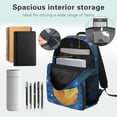 thumbnail image 4 of Yspwyqan Space Astronaut Capybara Backpack Set for School Kids, Lunch Box Set 4Pcs Large Capacity Padded Straps Trendy Daypack for Ages 8-15 Travel Camping, 4 of 7